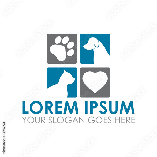 pet care vector , veterinary logo