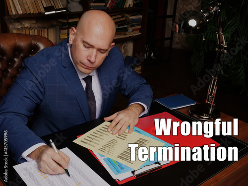 Fotografia Business concept about Wrongful Termination