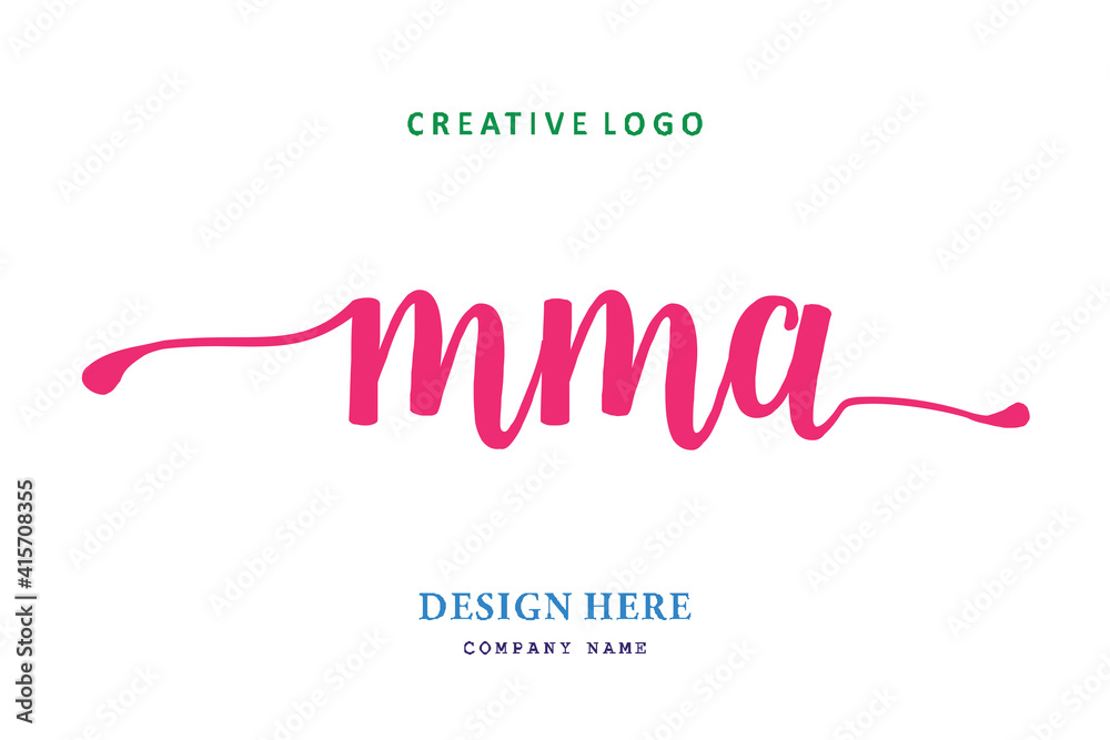 MMA lettering logo is simple, easy to understand and authoritative MMA lettering logo is simple, easy to understand and authoritative