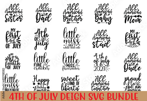 4th of July Quotes design SVG bundle Cut Files for Cutting Machines like Cricut and Silhouette