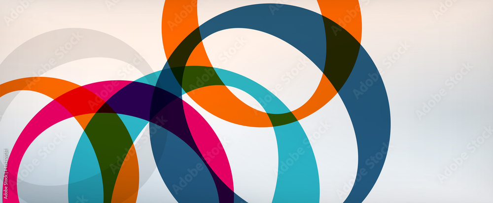 Ring geometric shapes, o letter repetition wallpaper. Abstract background for business or technology presentations, internet posters or web brochure covers Ring geometric shapes, o letter repetition wallpaper. Abstract background for business or technology presentations, internet posters or web brochure covers