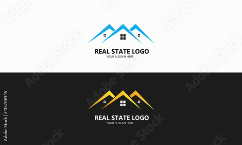 Real state logo design for commercial use logo design