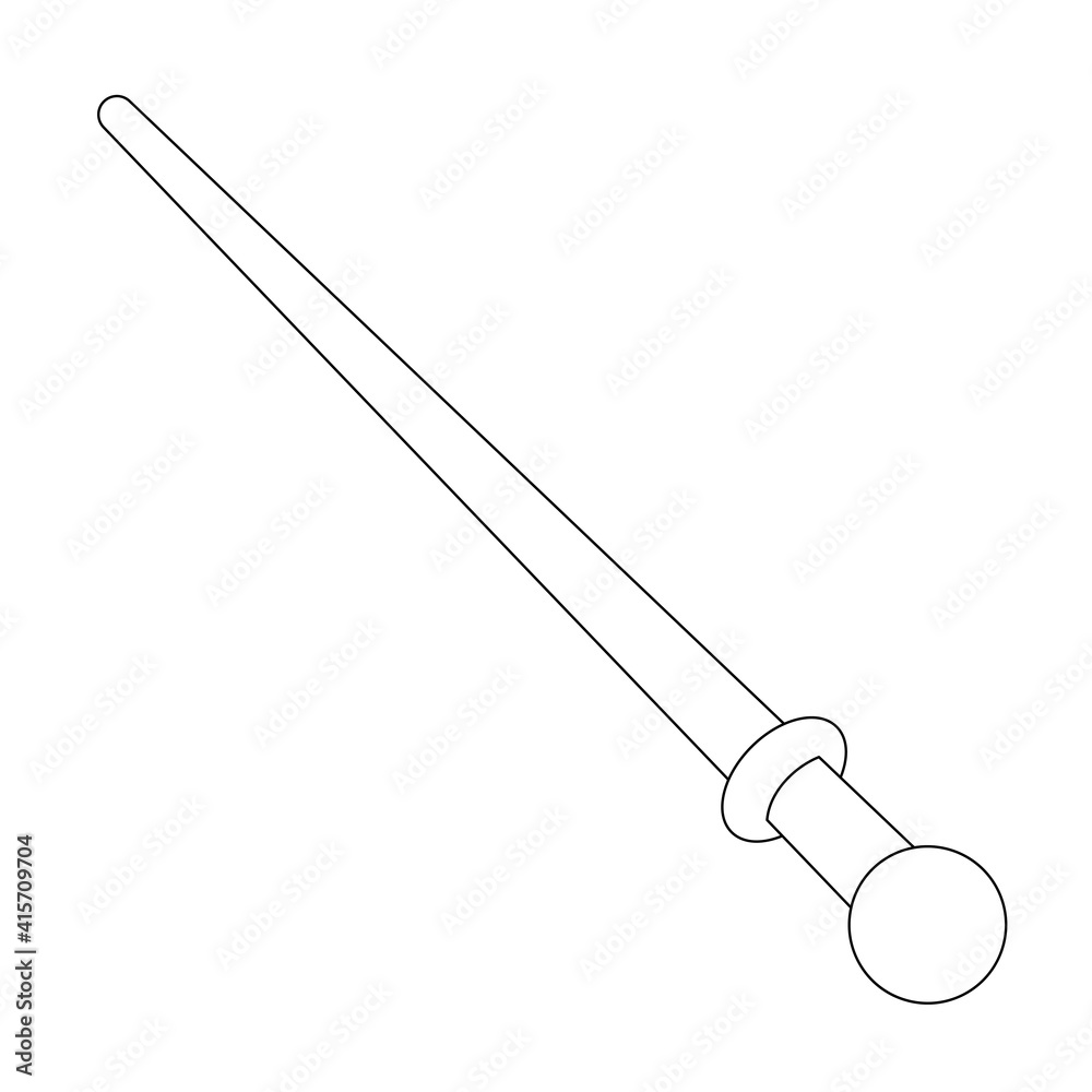 Isolated magic wand.