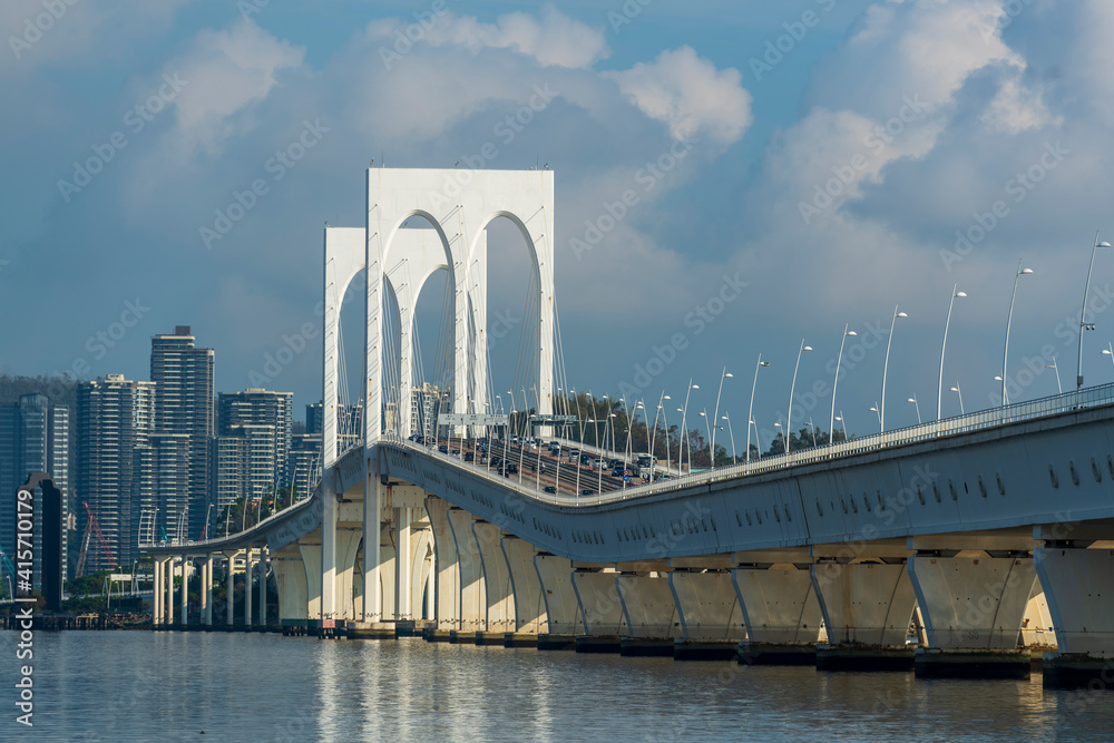 Fototapeta premium Sai Van bridge at day, Macau