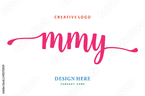 MMY lettering logo is simple, easy to understand and authoritative photo