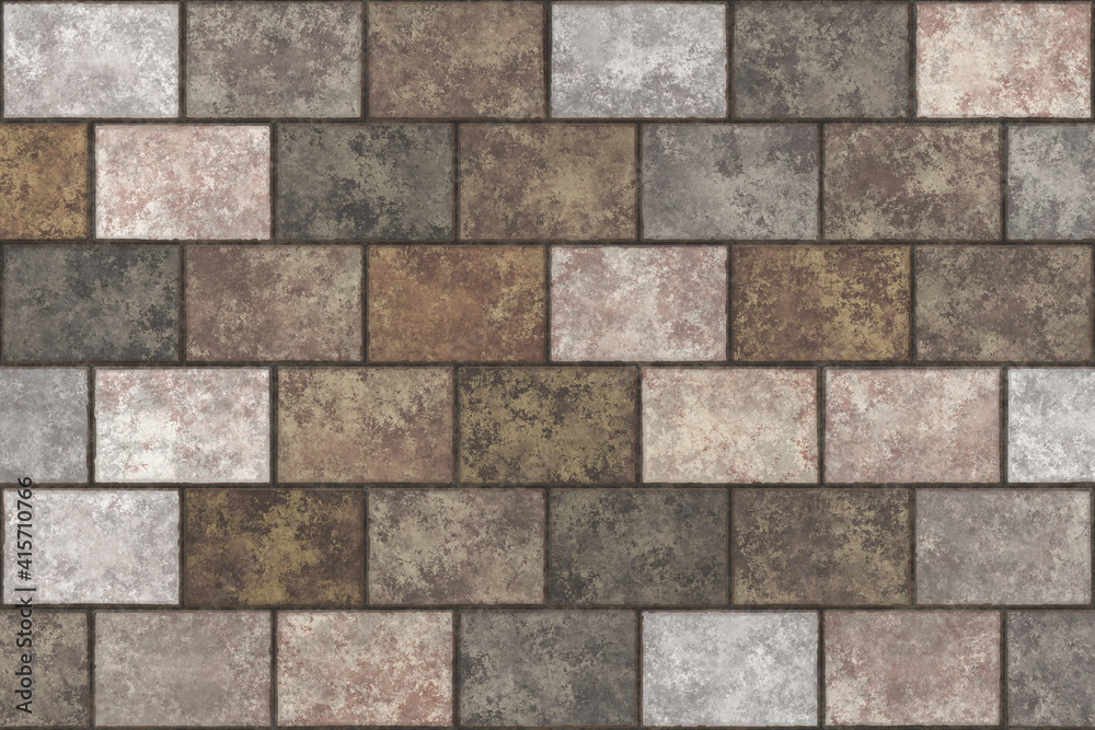 concrete brick tile design