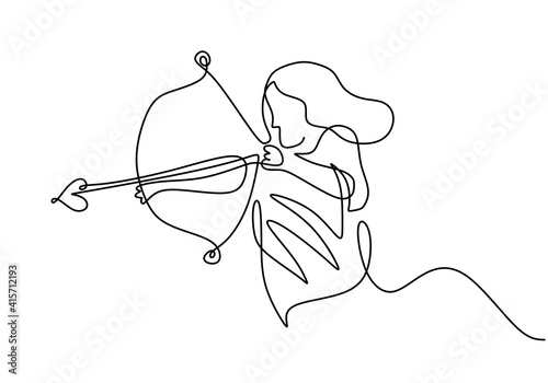 One continuous line drawing...