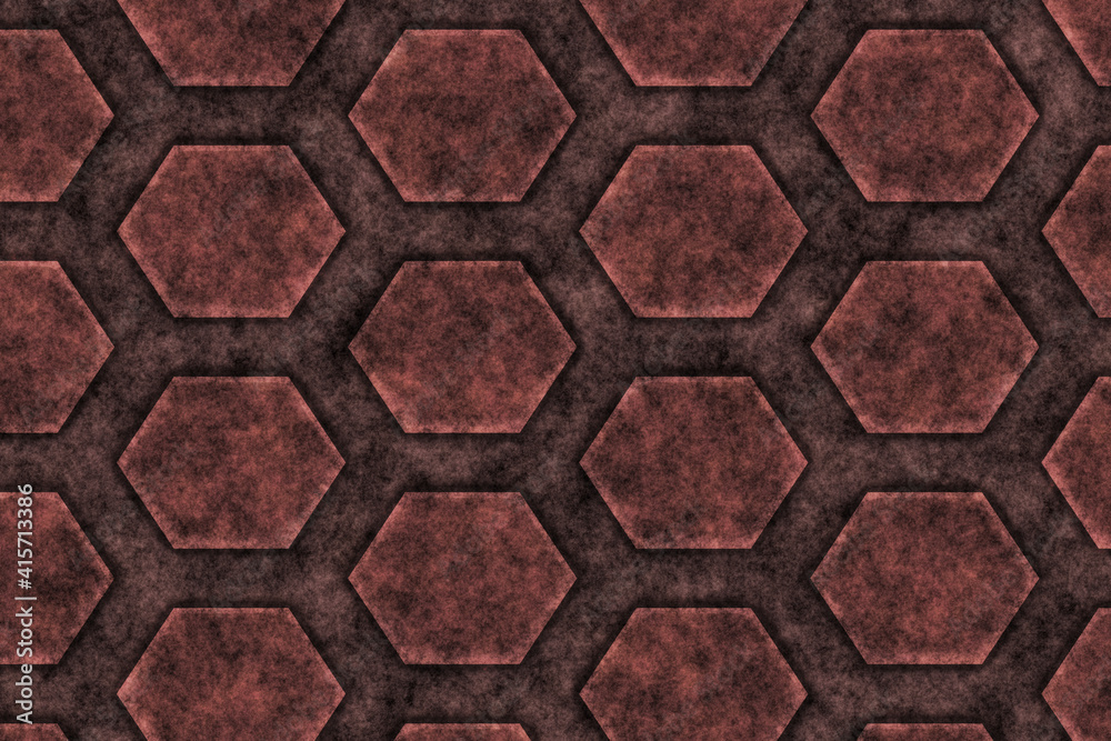 hexagon tile and pattern