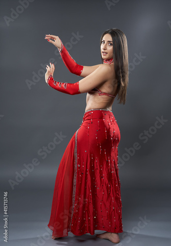 Arabic lady belly dancer