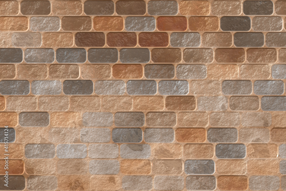 Fototapeta premium color brick and marble brick tile