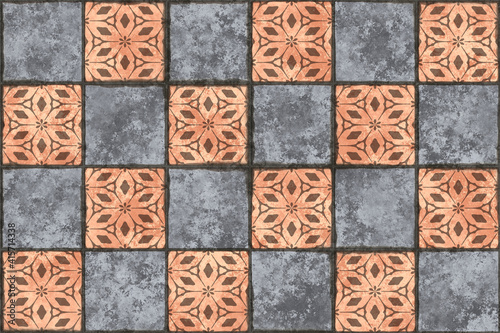 marble medieval floor tiles