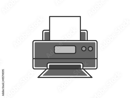 インクジェットプリンターのイラスト