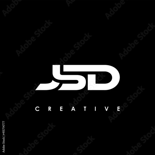 JSD Letter Initial Logo Design Template Vector Illustration