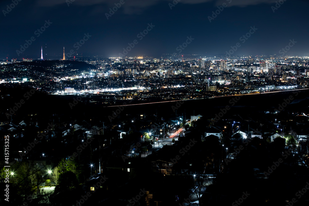 Fototapeta premium 那智が丘からの夜景 仙台