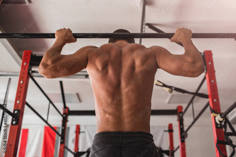 Athlete exercising in the gym Athlete exercising in the gym