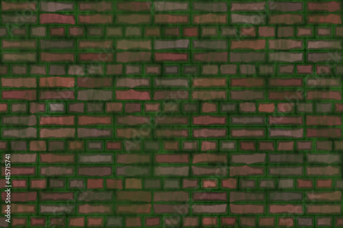 mossy walls brick