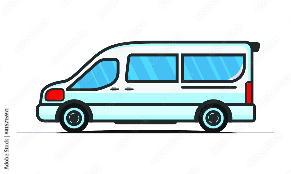 Travel Van Vector Illustration