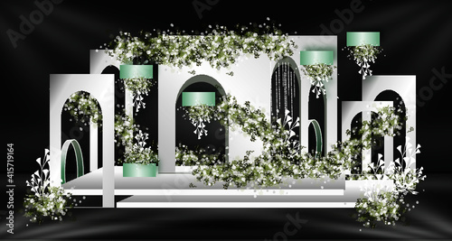 Fresh and simple wedding design