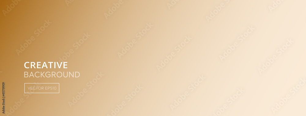 Abstract light brown gradient color banner background - obrazy, fototapety, plakaty 