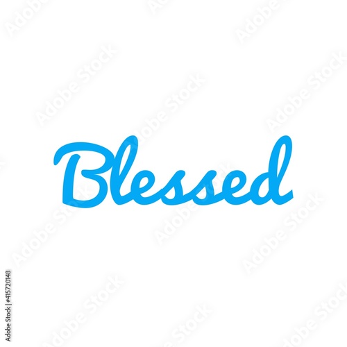 ''Blessed'' Lettering