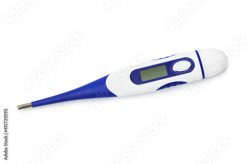 Electronic medical thermometer with blank screen