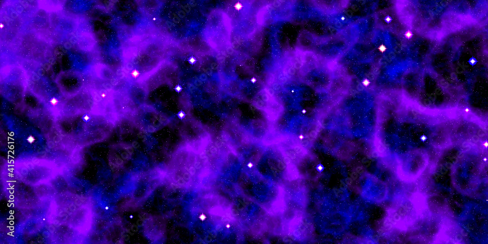 star night and colorful nebula