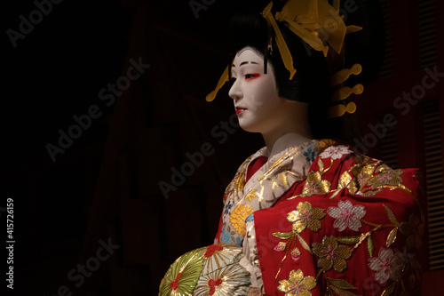 Quadro su tela A well-made geisha doll （Oiran)