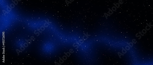 star night and colorful nebula