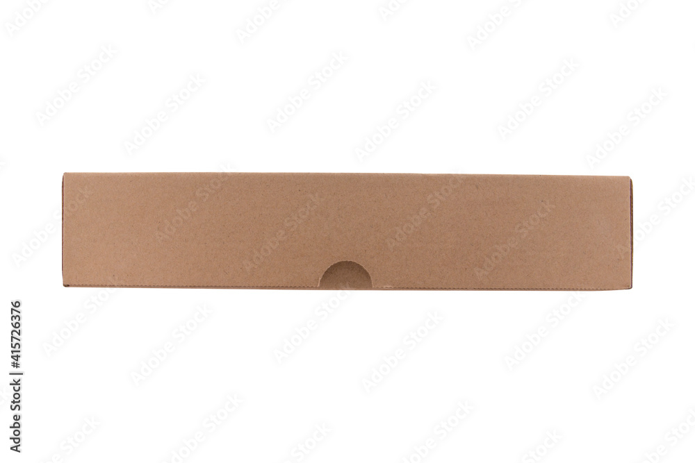 Router Box or Cardboard brown box or Craft package box isolated