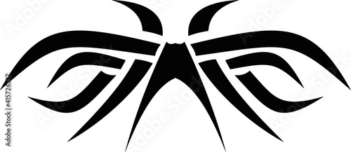 black and white tattoo