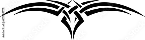 black and white flower