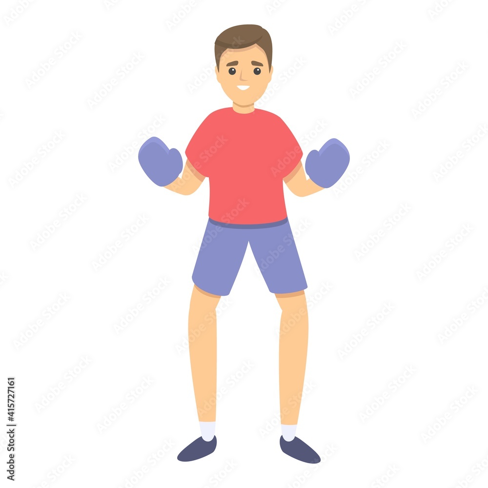 Kid soccer goalkeeper icon. Cartoon of kid soccer goalkeeper vector icon for web design isolated on white background Kid soccer goalkeeper icon. Cartoon of kid soccer goalkeeper vector icon for web design isolated on white background