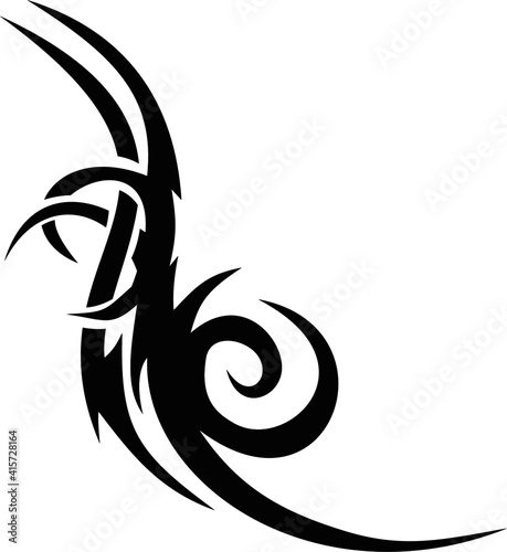 black and white fish
