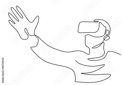 Continuous one line drawing...