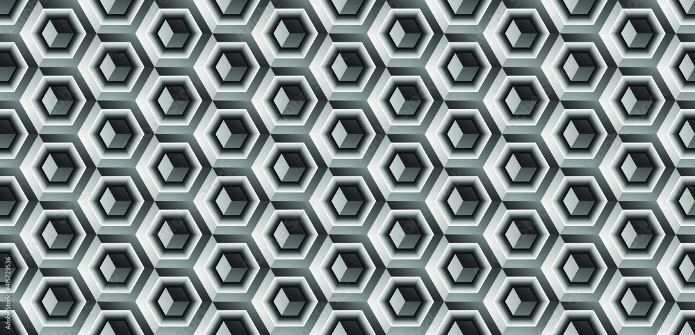 Abstract hexagonal background geometric grid seamless pattern Abstract hexagonal background geometric grid seamless pattern