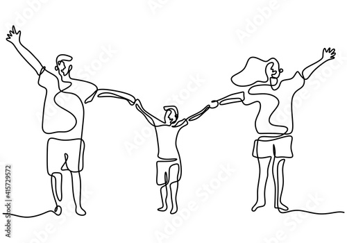Continuous one line drawing...