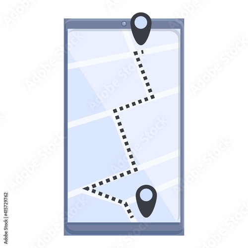 Plan itinerary icon. Cartoon of plan itinerary vector icon for web design isolated on white background