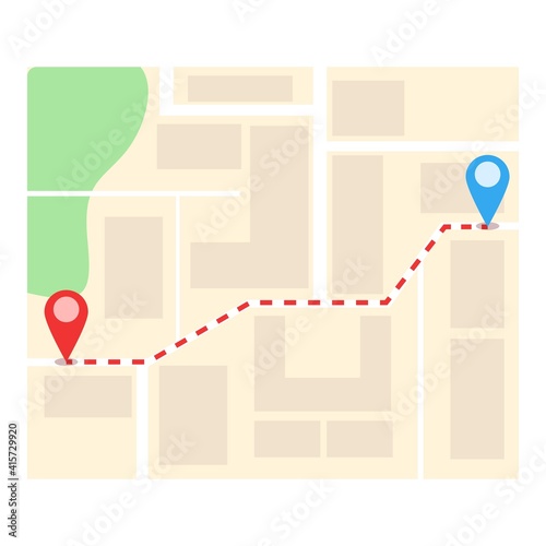 Point itinerary icon. Cartoon of point itinerary vector icon for web design isolated on white background