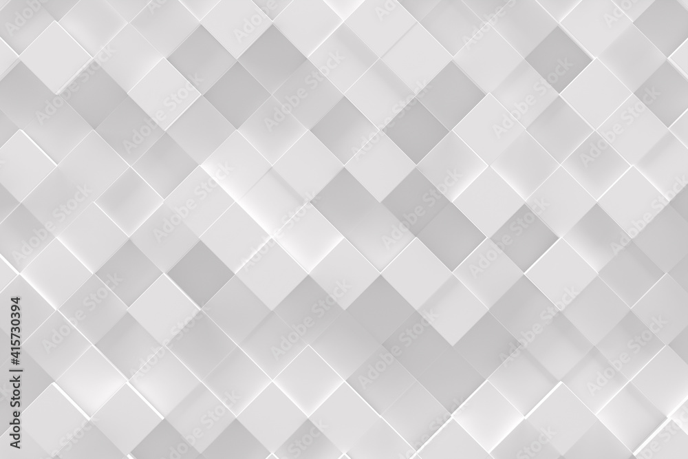 Abstract geometric pattern or background made of chaotic square surface polygons Abstract geometric pattern or background made of chaotic square surface polygons