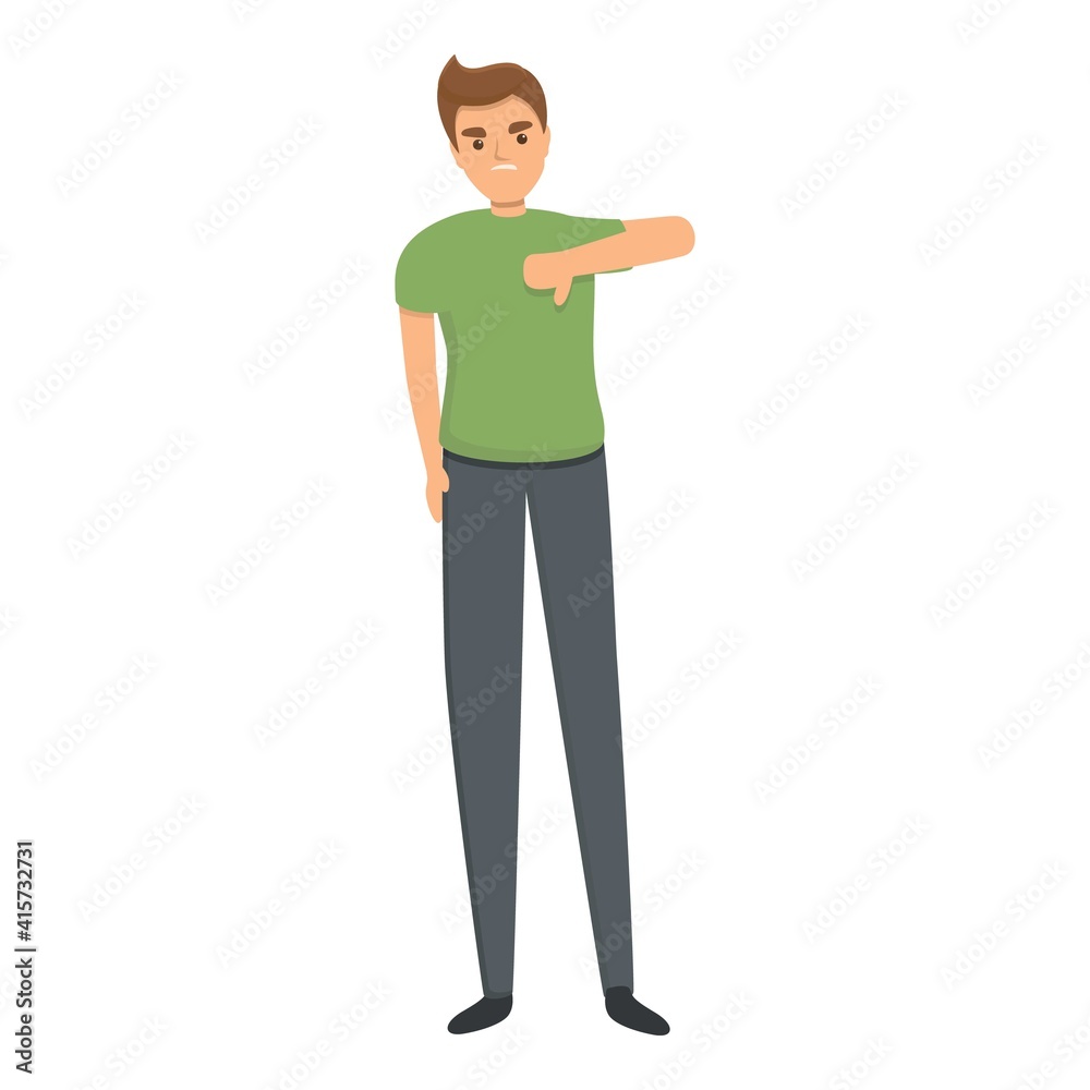 Bad dislike icon. Cartoon of bad dislike vector icon for web design isolated on white background Bad dislike icon. Cartoon of bad dislike vector icon for web design isolated on white background