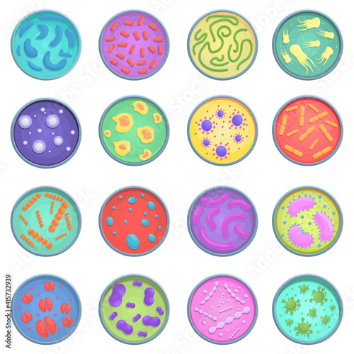 Petri dish icon. Cartoon of petri dish vector icon for web design isolated on white background