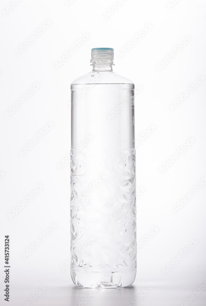 Isolated fresh water bottles on white background