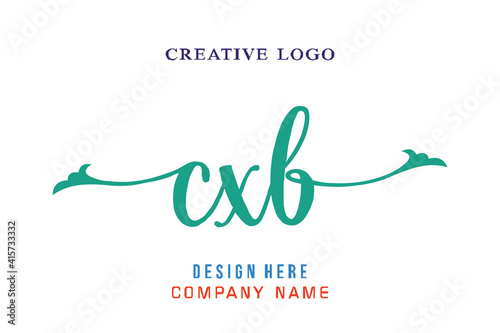 CXB lettering logo is simple, easy to understand and authoritative photo