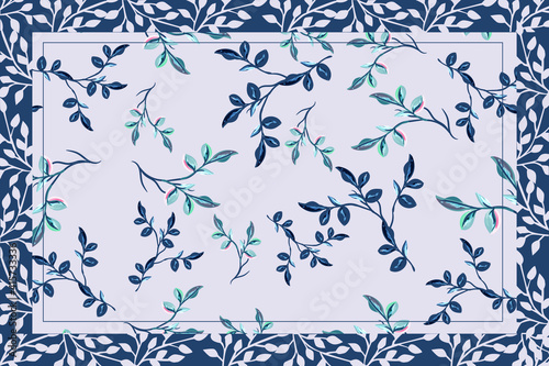 Plant background carpet vector