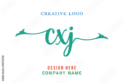 CXJ lettering logo is simple, easy to understand and authoritative