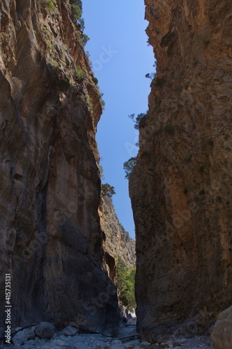 Samaria Gorge on Crete in Greece, Europe 