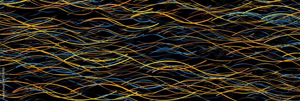 Blue orange abstract wavy lines technology futuristic banner design. Vector background Blue orange abstract wavy lines technology futuristic banner design. Vector background