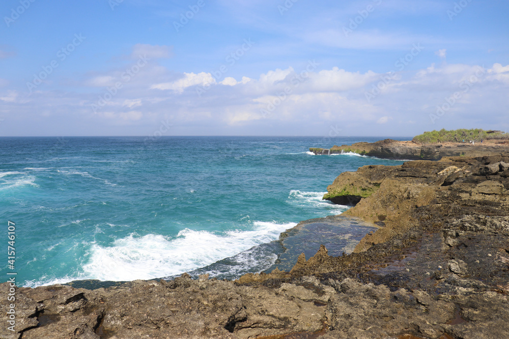 coast of the sea, Nusa Ceningan Bali Indonesia coast of the sea, Nusa Ceningan Bali Indonesia