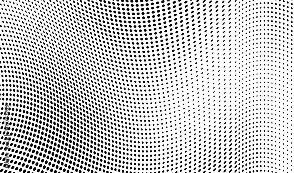 Abstract halftone wave dotted background