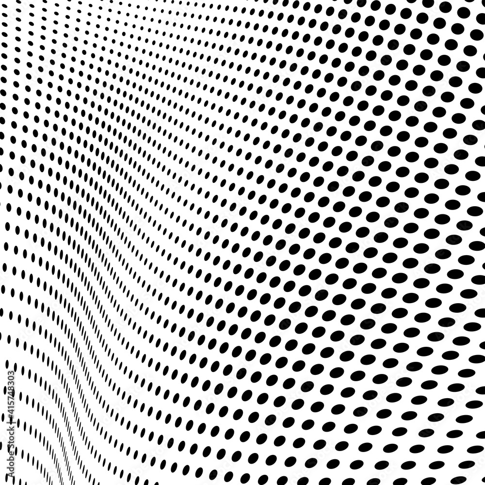 Abstract halftone wave dotted background Abstract halftone wave dotted background